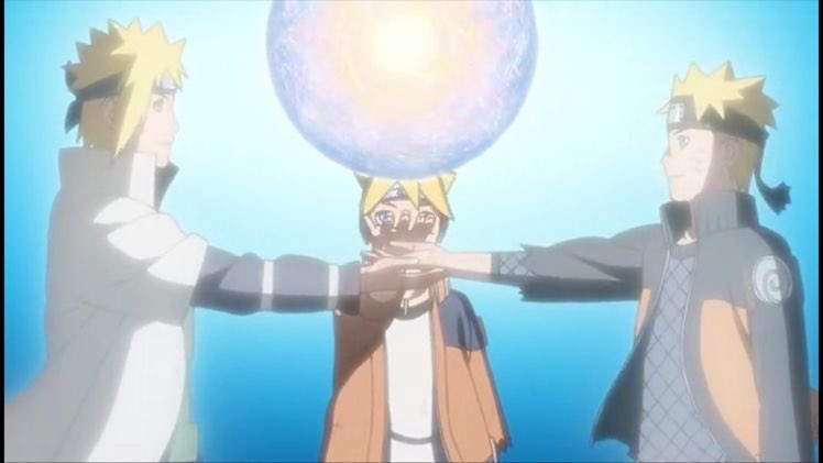 __boltstan's tweet image. o naruto ajudando o boruto no rasengan e ele ainda ficando emocionado com lágrimas nos olhos..🥺🥺🤧