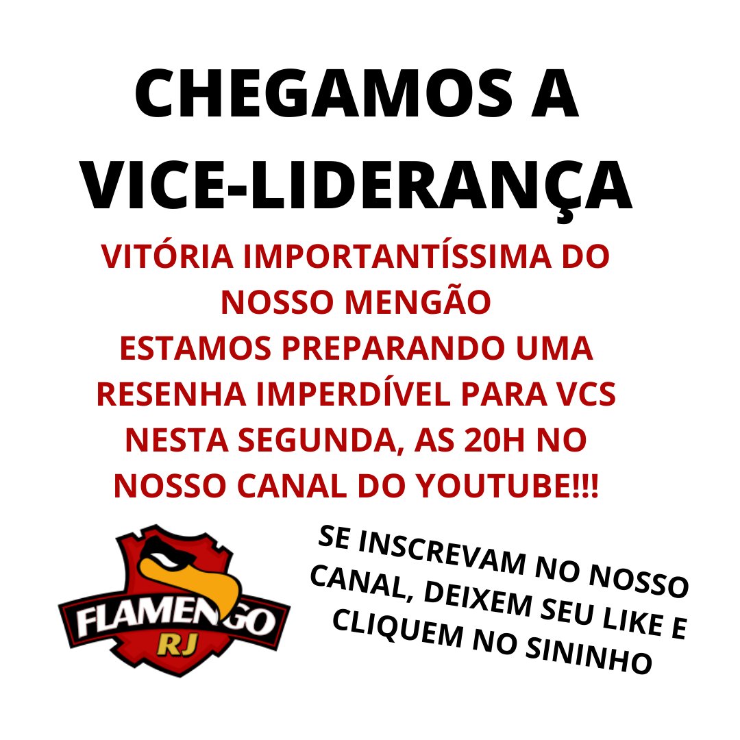 ASSISTAM A PRIMEIRA LIVE DO FLAMENGORJ (SEMPRE AS SEGUNDAS AS 20H NO NOSSO  CANAL DO ).