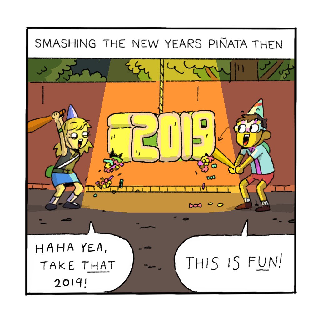 Smashing New Years Eve Piñata in 2020 [OC] 