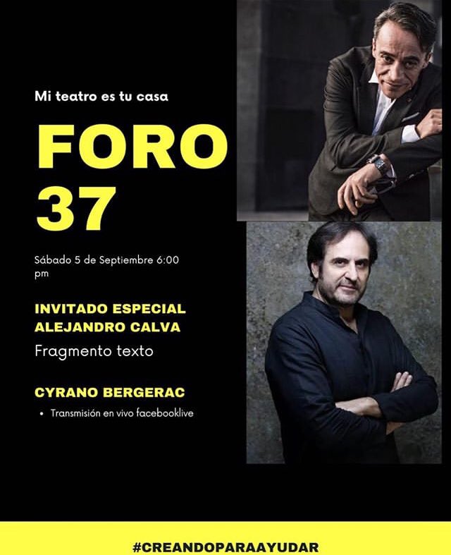 CalvaFans's tweet photo. 3⃣ ¡TERCERA LLAMADA! 🌟‼️ @CalvActor con @RobertoSosaMx Facebook Live de @Foro37 🎭 🎭 https://t.co/tIOmrQDEpV