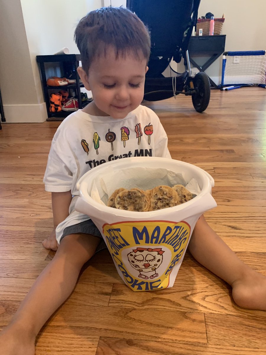 Fair staple  @SweetMarthas cookies made at home!“Whoa, that’s a lot of cookies!!”(their actual bucket is overflowing but the at home replica was a bit bigger!)