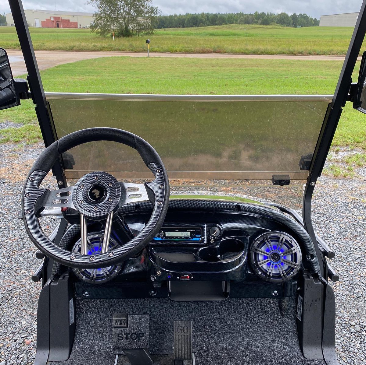 SportzSouthern's tweet photo. 2021 Dark Knight Limited Edition Club Car Villager V4L 48v Electric Lifted Golf Cart https://t.co/EA1bij9oR3