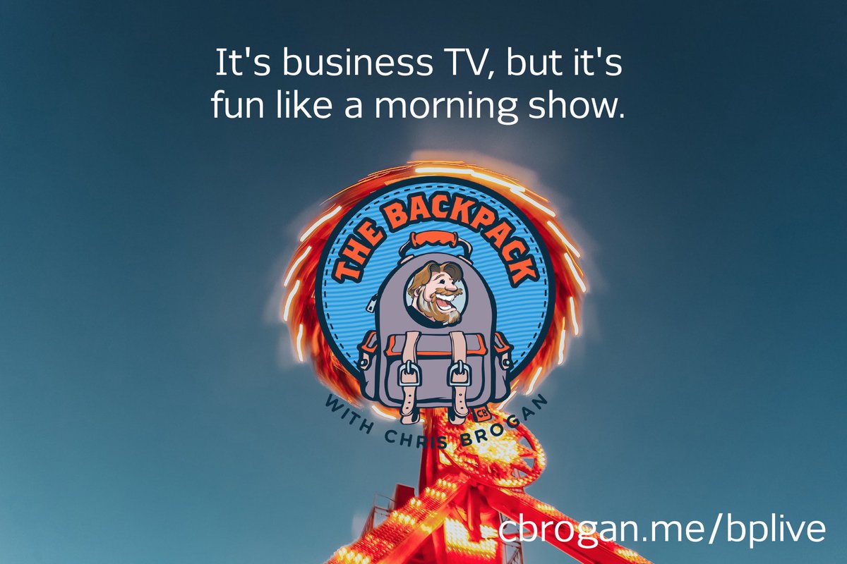 KerryGorgone's tweet photo. I am SO excited about #TheBackpack Show with @ChrisBrogan! We’ve got a crazy fun week. Top notch authors, a former meteorologist, a sexologist, and more. We’re even playing #LoadedQuestions WITH the game’s creator, Eric Poses! https://t.co/JPEJbOdWcf at 10am ET every weekday. https://t.co/DsSDGMqnKU