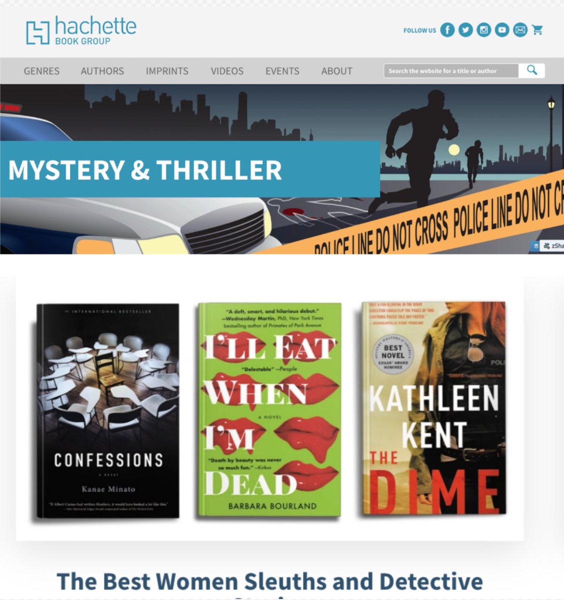 readfiction's tweet image. 'The Best #Women Sleuths and #Detective Stories' by @HachetteBooks @NovelSuspects novelsuspects.com/book-list/the-…

@littlebrown @mulhollandbooks #CrimeFiction #Mystery #KANAEMINATO @kathleenkent214