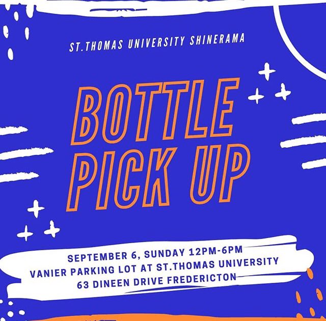 STUwelcomeweek's tweet photo. Welcome Week Presents:
What to expect for tomorrow, Sunday, Sept. 6th
-Shine Day! (@STUShinerama )
1pm-5pm Shinerama Car Wash: Irving Gas Station, 181 King Street, Fredericton
12pm-6pm Shinerama Bottle Pick Up: Vanier Parking Lot, 63 Dineen Drive
6pm-7pm Shinerama Netflix Trivia https://t.co/Yxr9sIqD6B