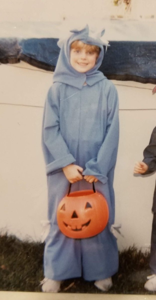 4 & 5 - forgot a day, so  for you today! Me and my kid wearing the unicorn costume my mom made for me!