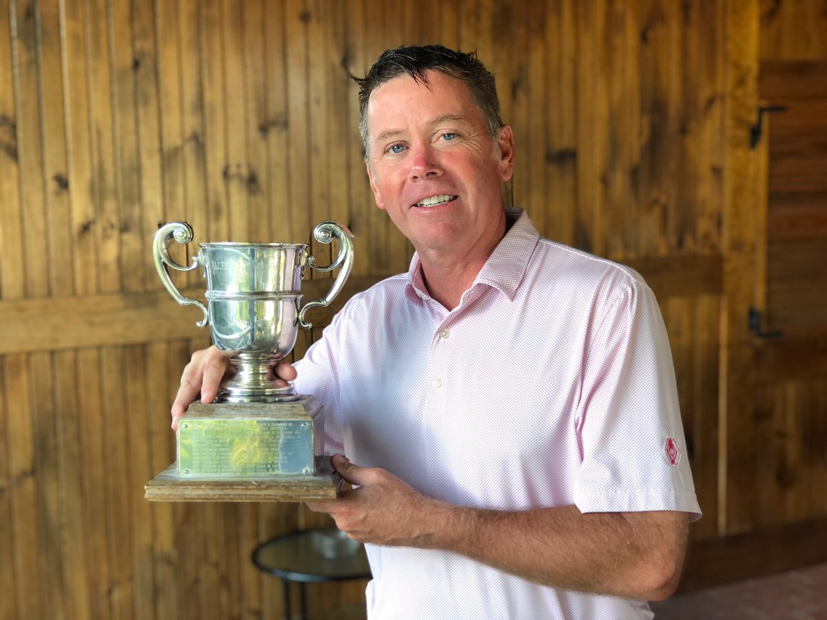 acc_golf's tweet photo. Congratulations to David McKelvey for winning this year’s Semple Cup (match play vs. par). He won 5 UP. Thanks to all who played! https://t.co/2fHOfP1fzG