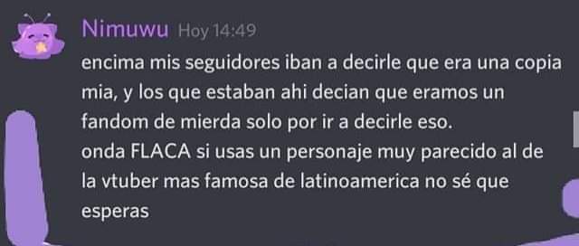 arkember041's tweet photo. @NimuVt Nimu facebook: Estas ocupando un personaje con derechos de autor :p
Nimu discord: https://t.co/pv82oBJI5V