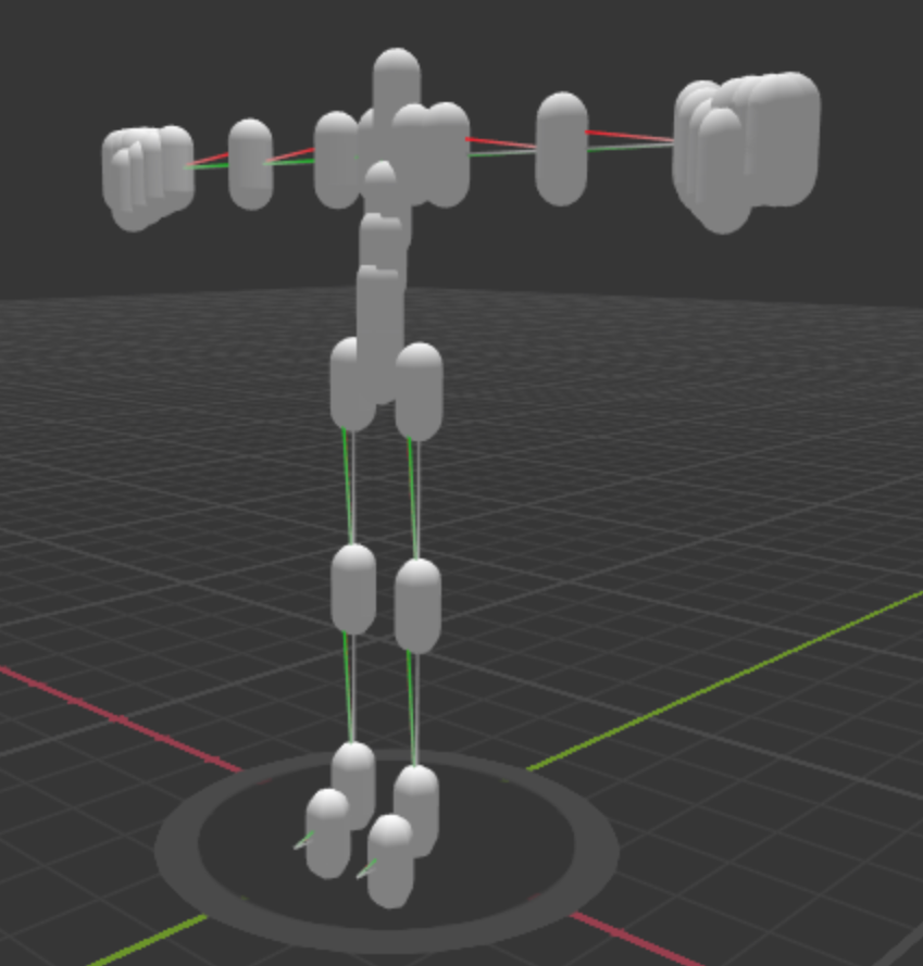 SketchpunkLabs's tweet photo. Rebuilding a new version of ProtoForms that will use the new capsule morphing features I recently finished prototyping. None of the morphing things are working yet but I finally have capsules instancing at bone locations. Woof. Lots of work this stuff is.
#gamedev #indiiedev https://t.co/U32rIqV7Zo