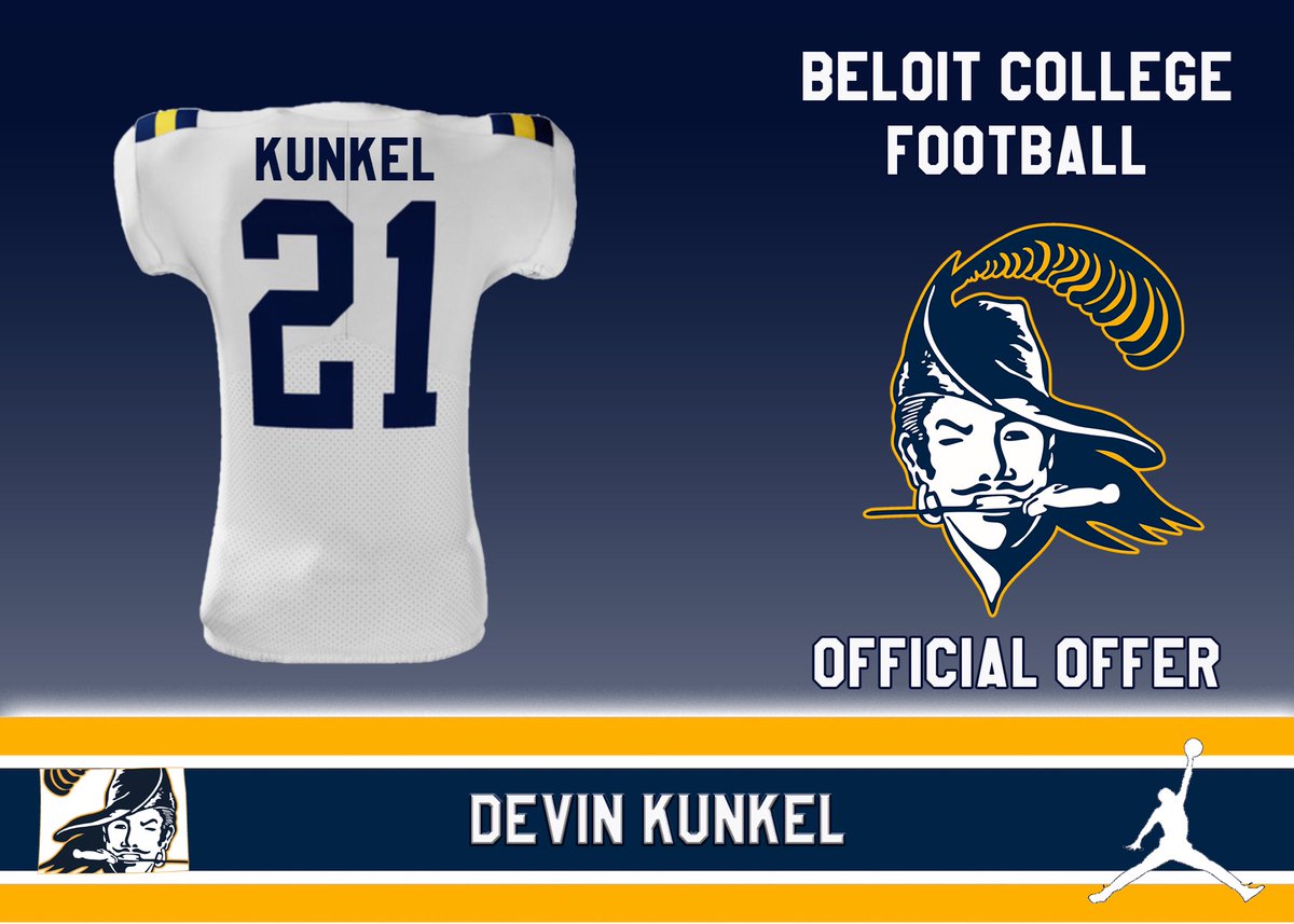Devin_k010's tweet photo. After a great conversation with @CoachCDGib I am thankful to have received an offer to play football for @BeloitBucsFB https://t.co/8oSWJW7PM6
