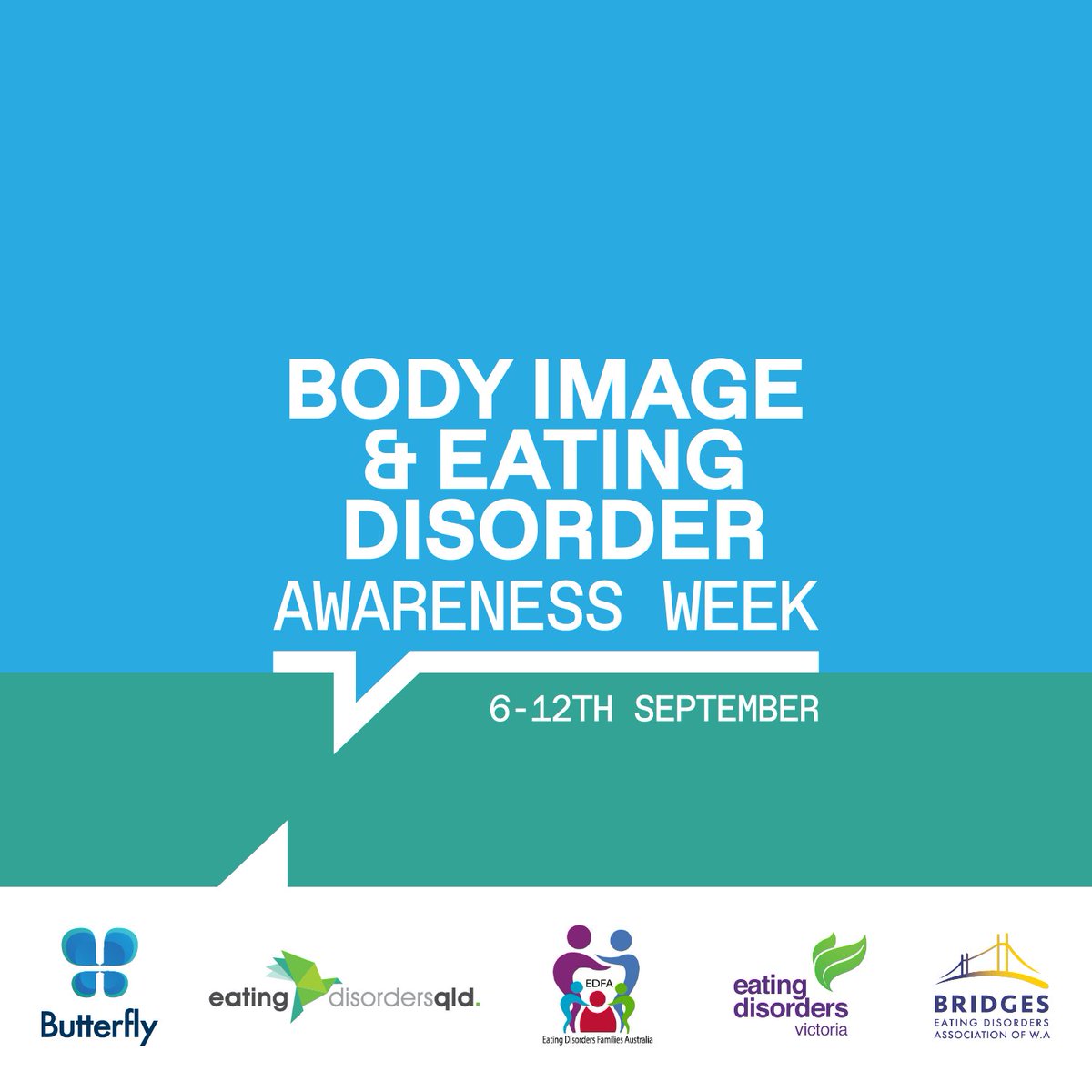 Today we're proud to join with <a href="/EDQ_ED/">Eating Disorders Queensland</a>, <a href="/edf_aust/">Eating Disorders Families Australia</a>, <a href="/ED_Victoria/">Eating Disorders Victoria</a>, &amp; <a href="/BridgesEDA/">BridgesEDAssocEvents</a> to celebrate Body Image &amp; Eating Disorder Awareness Week (BIEDAW.) #Eatingdisorders can effect anyone at any time and the biggest risk factor in developing an #eatingdisorder is negative body image.
