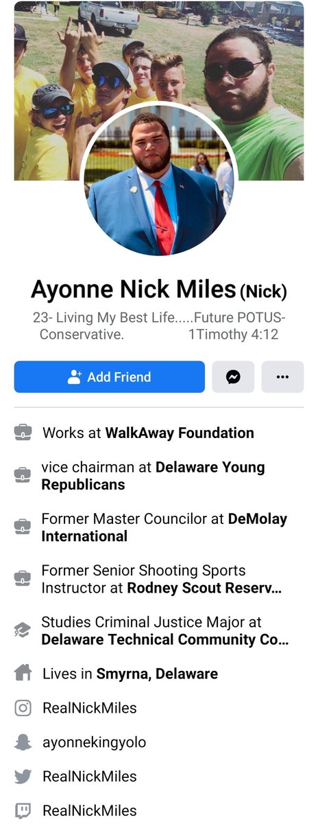 Meet the organizer from the Walkaway Foundation who hosted the right wing protest earlier today where Dominique was thrown to the ground, choked, maced, held down, and then arrested.He flew in from Delaware; thanks for visiting asshole.Last spotted at Belleview & Akard