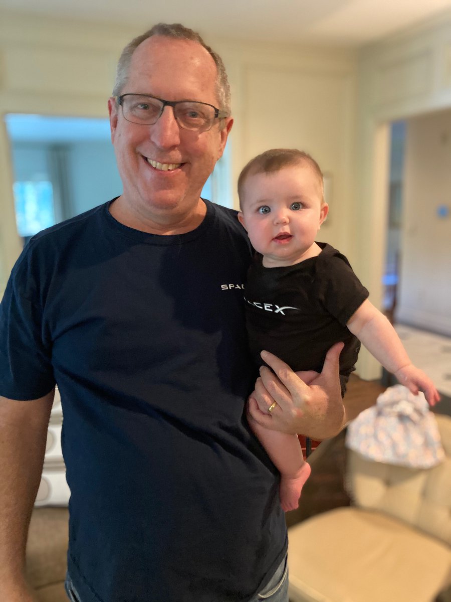 katehorton's tweet photo. @elonmusk
Elon, these are two of your biggest fans. Grandpa making sure his favorite girl repping @SpaceX.
@wphorton https://t.co/Rj7FagXW2i