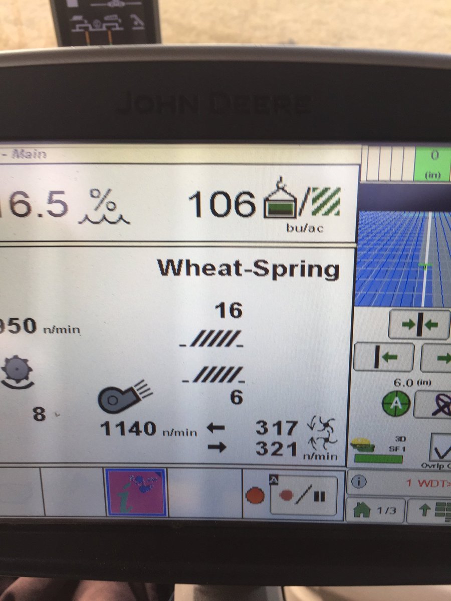 Lean1Mclean's tweet photo. It’s not corn today😉but Starbuck VB is now my favourite wheat. Hoping that field will do mid 70s even with drown out spots and loss. #secan can’t wait for WheatlandVB! https://t.co/ZEakh6jcMX