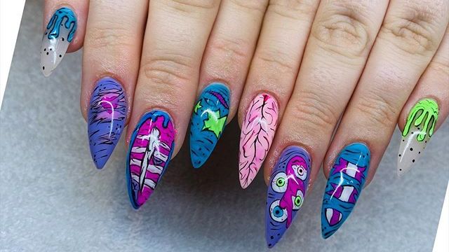 Artistic_Nail's tweet photo. We’ve voted and decided to skip everything and jump straight to spooky season! What looks are you dying (😉) to try this year! Nails by @nailartistrybyarlene using our Artistic Putty! #ArtisticNailDesign #FallNail #SpookySeason #ArtisticPutty https://t.co/1bTa1PhYZH