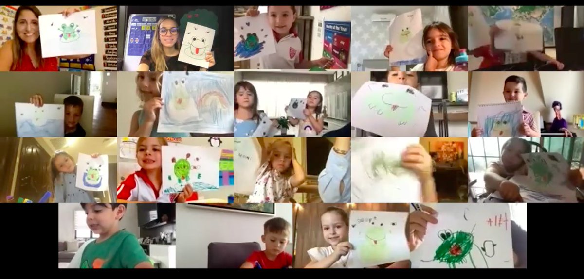 Amazing drawings from our little preschoolers!  Happy to see all of them engaged! #Fisforfrog #makingconnections #distancelearning <a href="/ASFMELEM/">ASFMELEM</a>