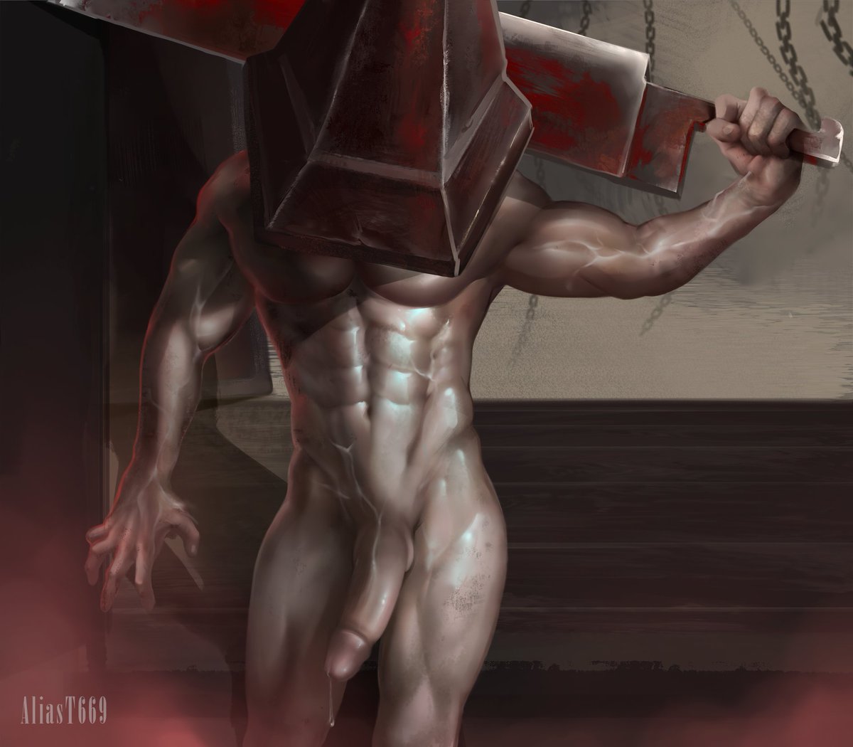 So I finished the Pyramid Head nsfw version. 
