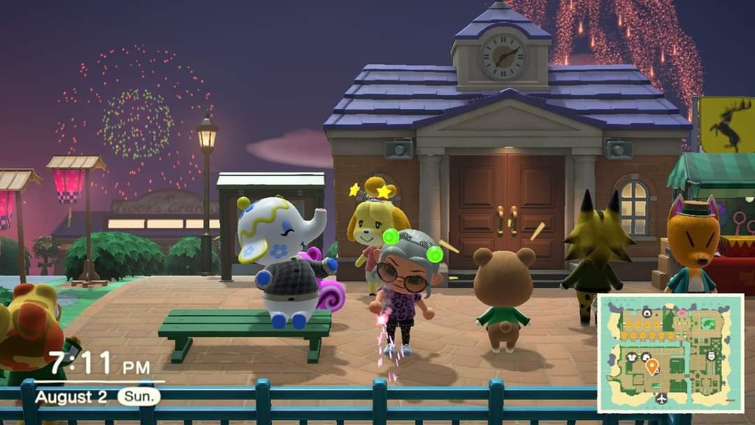 Nat4turnips's tweet photo. If anyone wants to join my firework festival comment ❤️! #acnh #AnimalCrossingNewHorizons #ACNHTRADE #ACNHgiveaway https://t.co/EShaAHu3H7