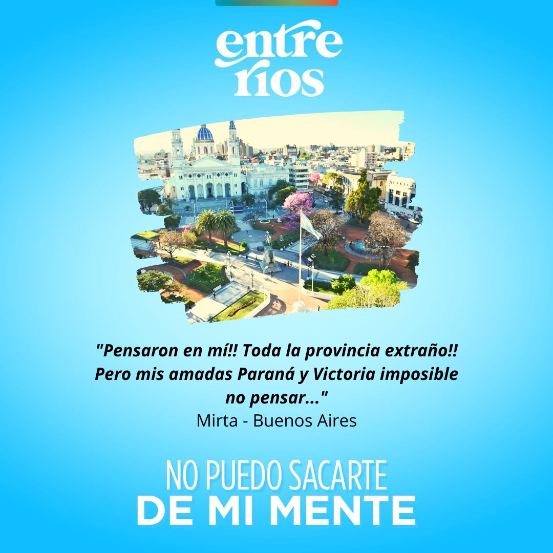 Estamos en casa cuidándonos entre todos y hay lugares que no podemos sacar de nuestra mente.
¿Cuál es el tuyo?
Todas las semanas vamos a compartir sus mensajes.
Podés comentar o escribirnos por privado y mandarnos una foto.
#EntreRíosHaceBien
#DestinoSeguro