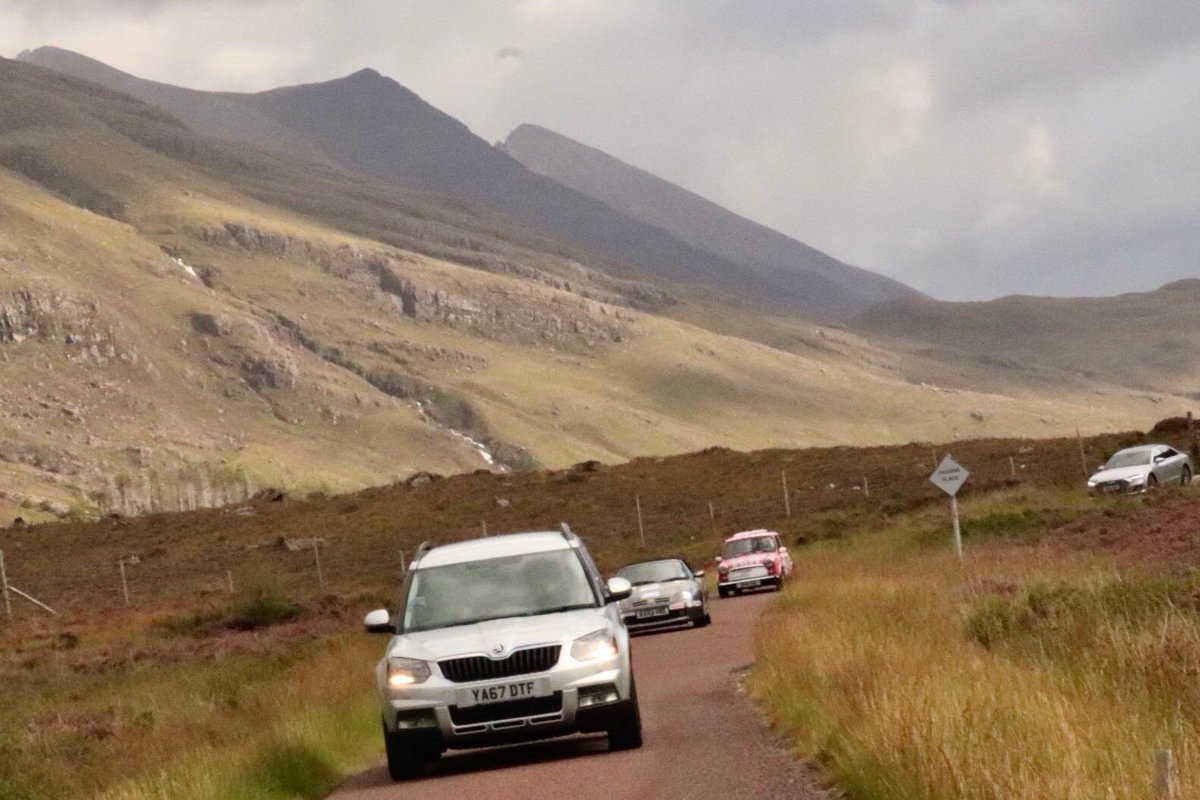 SGRMarketing's tweet photo. Fantastic final day on the NC500 tour. Applecross pass, Skye and Loch Lomond. What a day and what a great team 😊 https://t.co/0mhfjj04SU