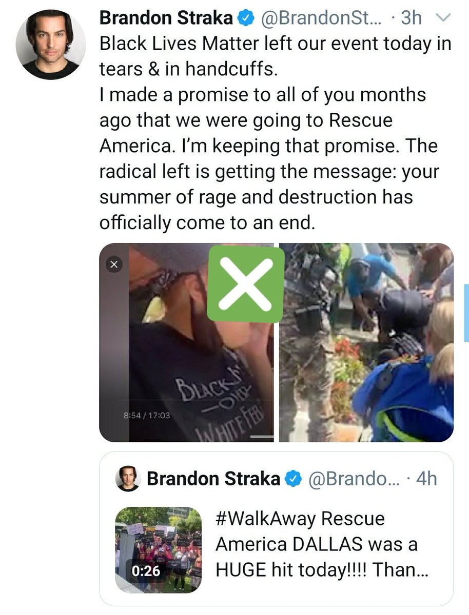 The founder of Walkaway is doing a lot of yelling on Twitter today regarding the rally here in Dallas. #DallasProtests
