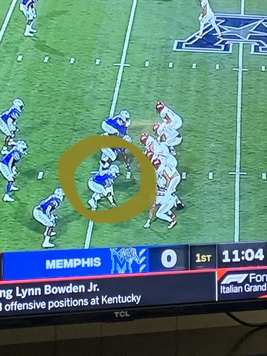 ECCCStewart's tweet photo. Glad to see former @ECCCAthletics Warrior John Cartwright @john10_34 (#95) starting on the defensive line for the University of Memphis on ESPN tonight. Fine young man! Cheering for you John! #ExcellencewithClass https://t.co/rdMoMZChKh