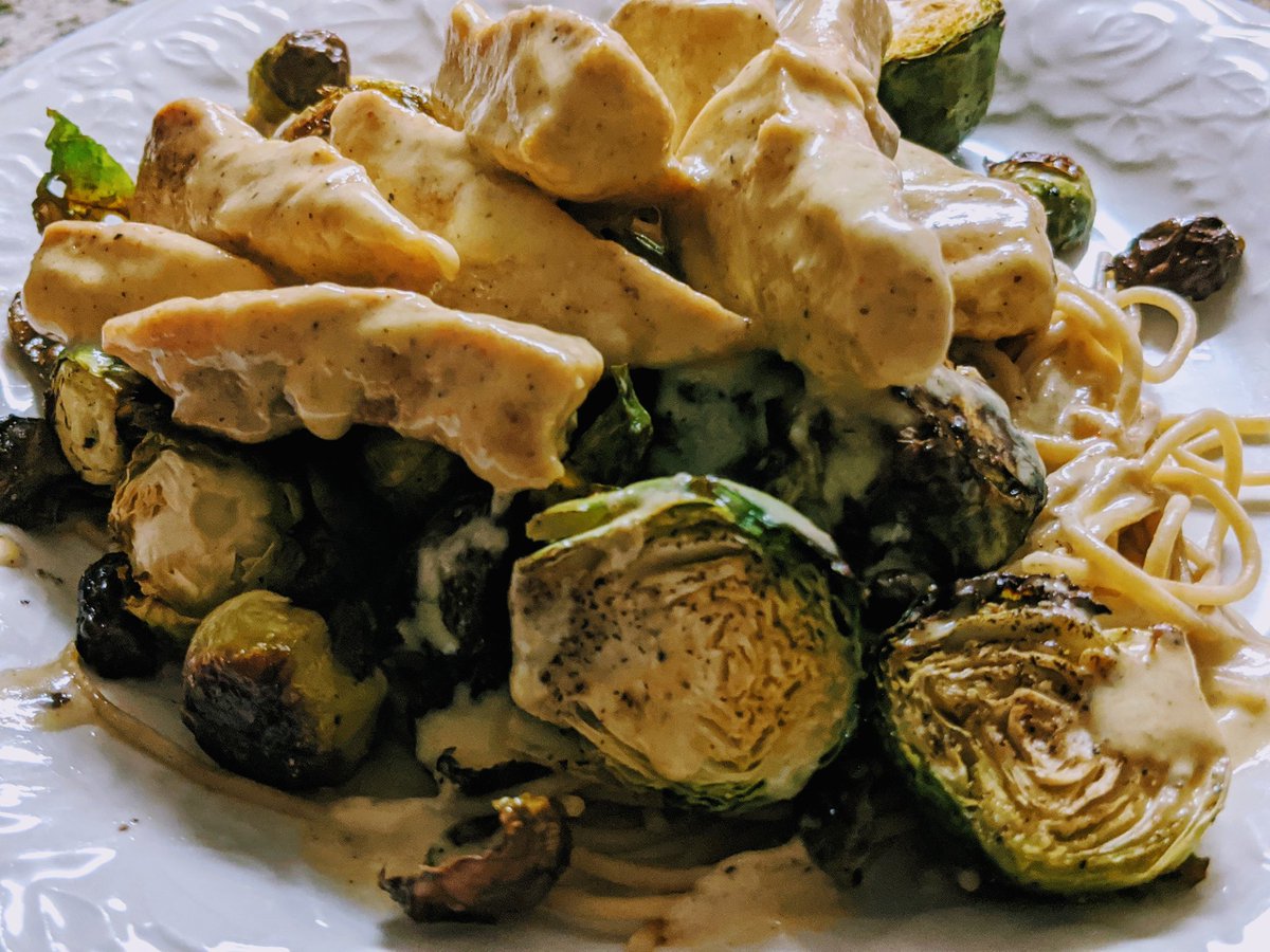 QuaranTweeterDC's tweet photo. #day174 #fooddiary #chickenlazone over whole wheat spaghetti and Brussels sprouts. https://t.co/yvr3xAGlYc
#Quarantine #quarantinefooddiary #QuarantineLife #cookinginquarantine #quarantinequitchen #quarantine16 #COVID19 #quarantweeterdc https://t.co/NYK0htiqhV