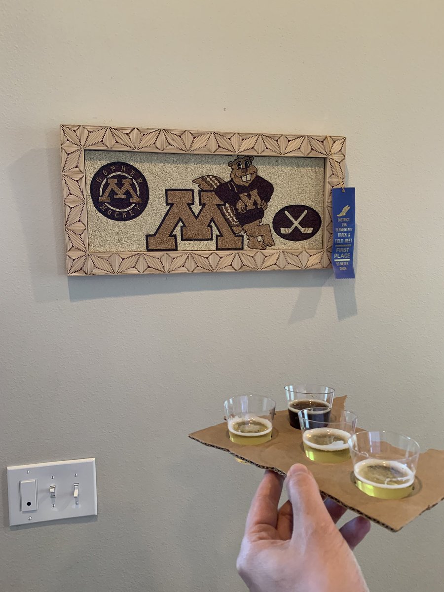 A stop at the “Agriculture Horticulture” Building for some craft beer tasting thanks to  @mncraftbrew and a look at some this year’s “seed art”!Becky bought the seed art a couple years ago; made by a homeless man at  @ListeningHouse community center. Becky made the MN beer cutout