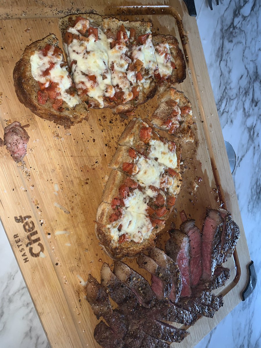 danieman20's tweet photo. @GordonRamsay casual dinner steak and home made bruschetta https://t.co/hKKMwg8Gwv