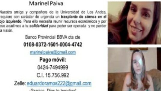 yayaner's tweet photo. Nuestra compañera necesita de su colaboración! Con Un granito de arena es mucho lo que puede hacer https://t.co/6ZjoDrpT88