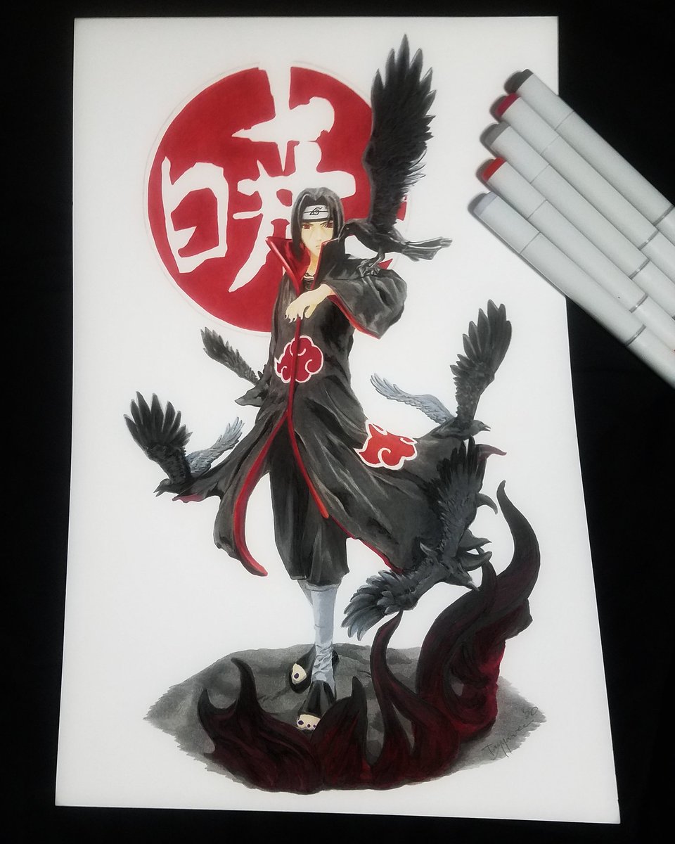 dayyavee's tweet photo. "Akatsuki Eye Candy"
.
.
#dayyavee #naruto #itachiuchiha #akatsuki #ink #draw #drawing #illustration #sketch #art #fanart #anime #animearts #otaku #noanimenolife #kawaii #copicsketch #copicmarker #color #nerdalert #markerart https://t.co/HCAzJxEXvn