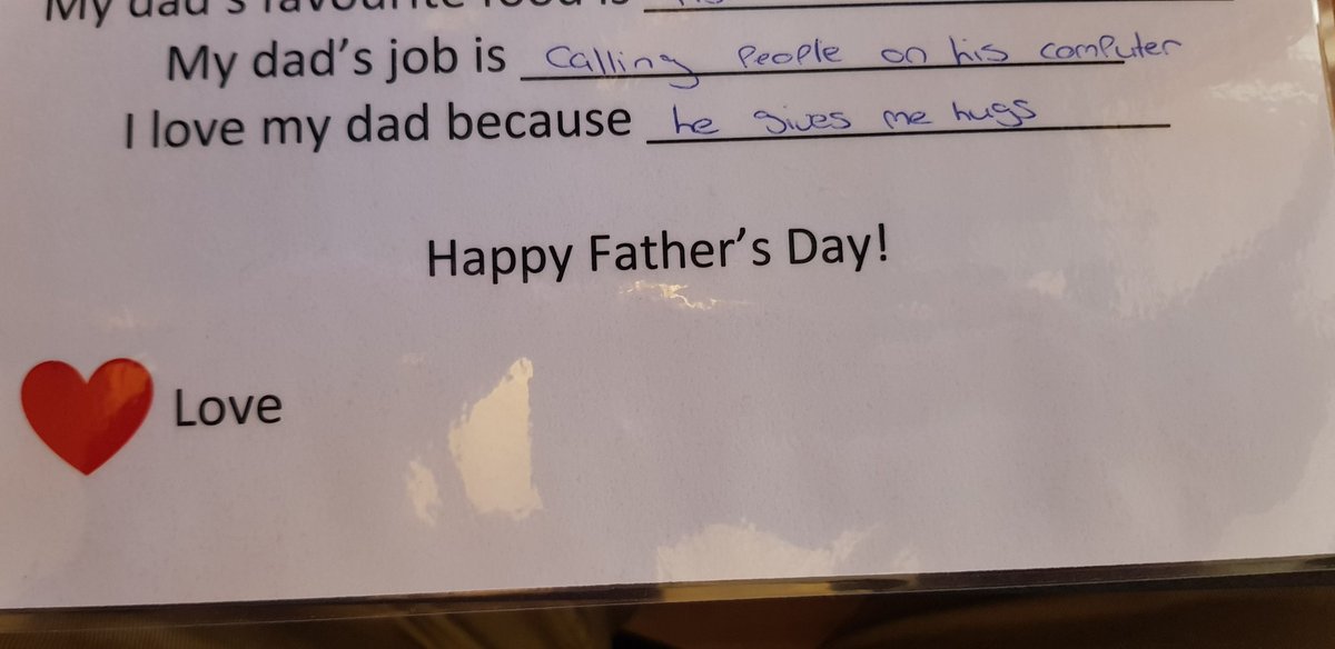 My profession according to #Mr5YrOld. Happy #fathersday2020 all.