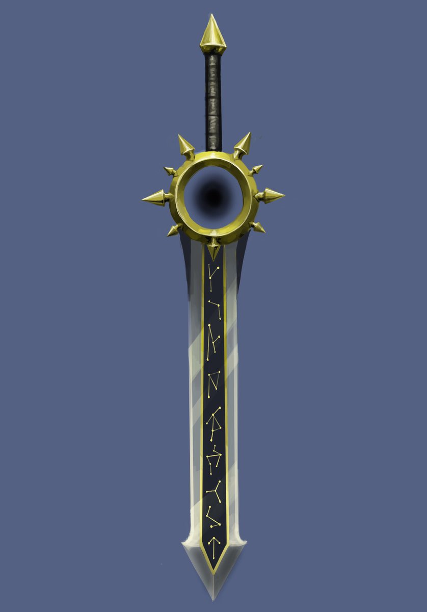 #swordtember day 5: sunIts name was Eclipse.His daughter mused how it looked like a sunflower.He preferred that name.