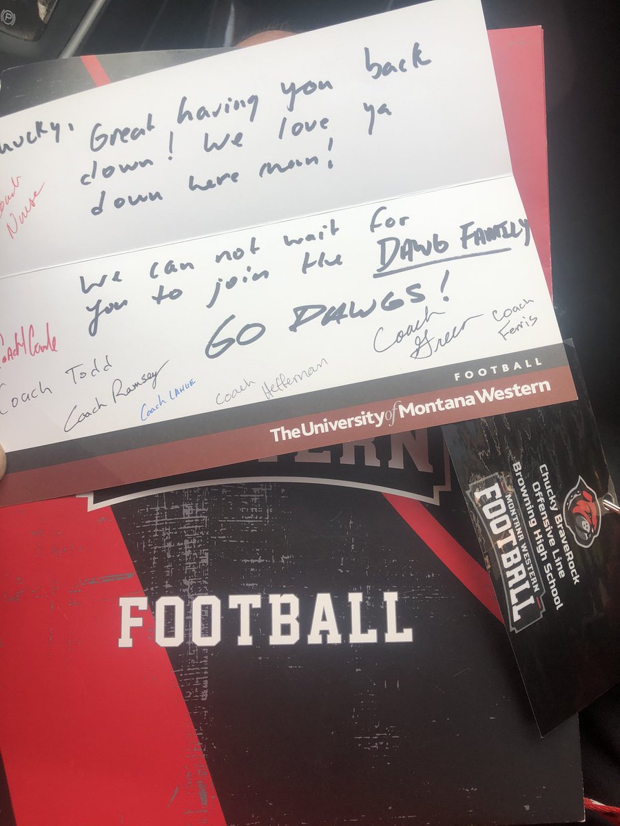 CBraverock's tweet photo. Thanks @UMWFootball  For the official Visit! Loved the program and how straight up @CoachNourse_UMW  and his Coaching staff was!! Future is bright for us!!!🏈📚 @CoachTodd68  #JYD #Dawgs 🐶🔴⚫️ https://t.co/lfuhIiE8rB