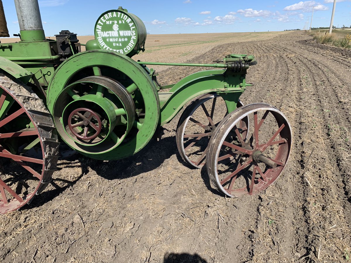 ChrisMorson's tweet photo. Highlight of my week was meeting Clyde Hall and seeing him put his 1918 tractor in the field with #DOT @Jay_Gerry24 farm at Griffin, SK. I get to be apart of some cool things with my career @RavenPrecision https://t.co/zDpFA4EA5S