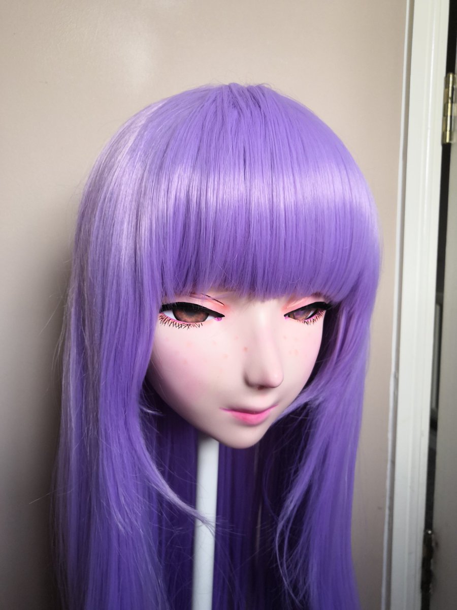 Oldehag1's tweet photo. Finally got parts I wanted for the back piece, temporary wig until I can get one in a better suited colour. https://t.co/RSMOgih3qo