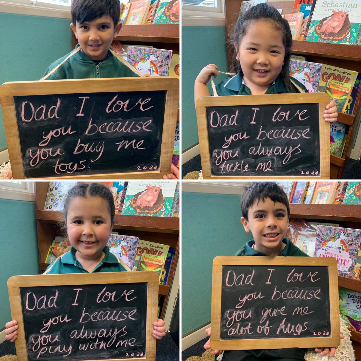 Dcblopez's tweet photo. Happy Fathers Day from #1/KL2020 kindy @Sherwood_Grange #sweetmessages https://t.co/gkZdegNQlk