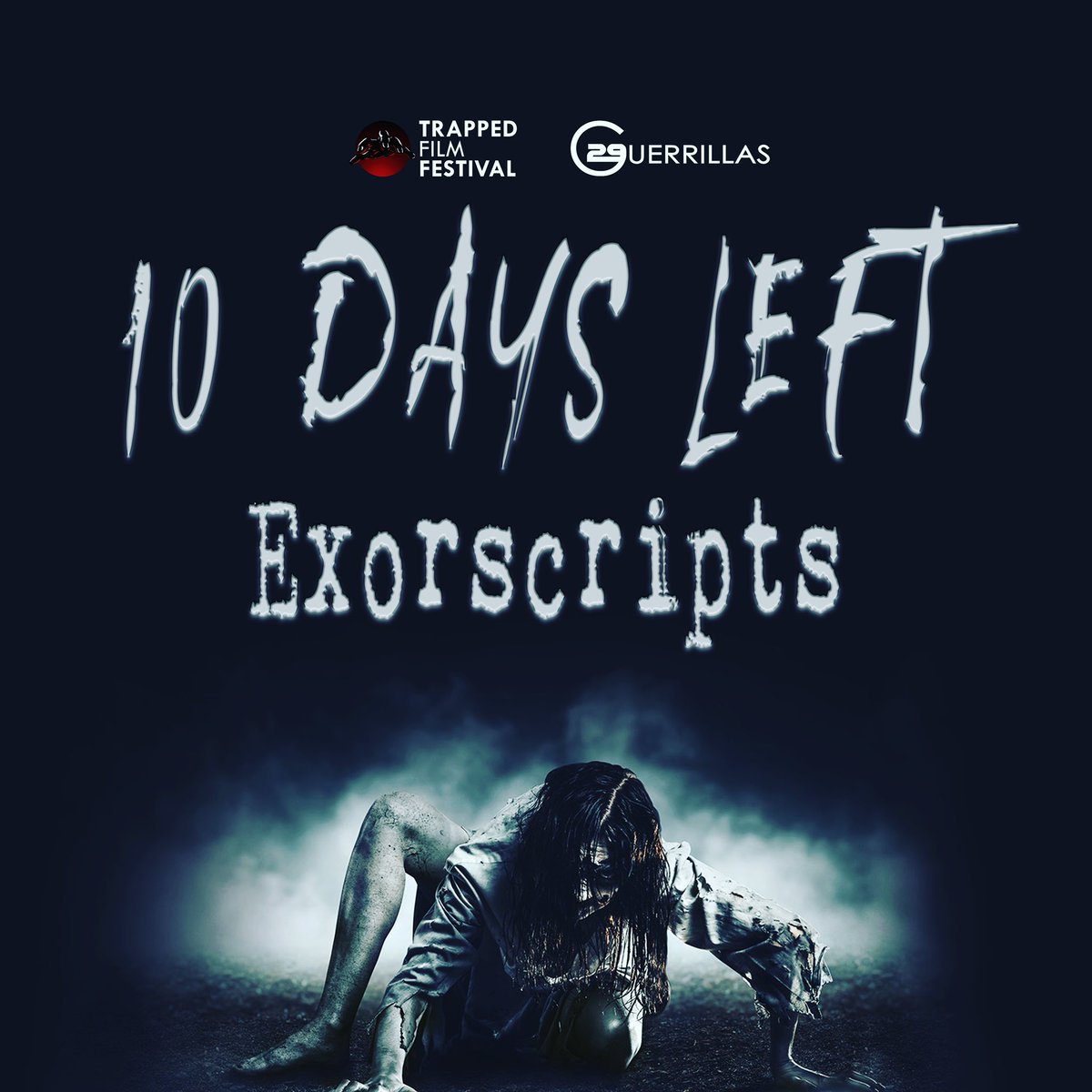 Only 10 days left for the Trapped Film Festival: “Exorscripts” #screenwriting competition event!

Prizes awarded to feature length categories, and best of all, NO ENTRY FEE! See our website for details.
 #trappedfilmfest #exorscipts #movies