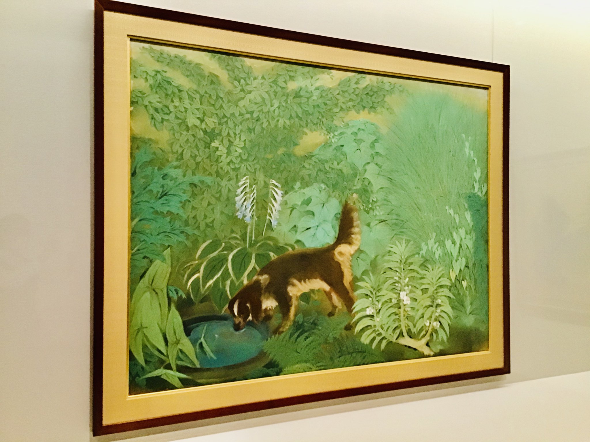 heartpipi　川端龍子作　工芸画　「金鱗飛沫」　額装　C　4323B heartpipi様専用 川端龍子作 工芸画 「金鱗飛沫」 額装 C 4323B