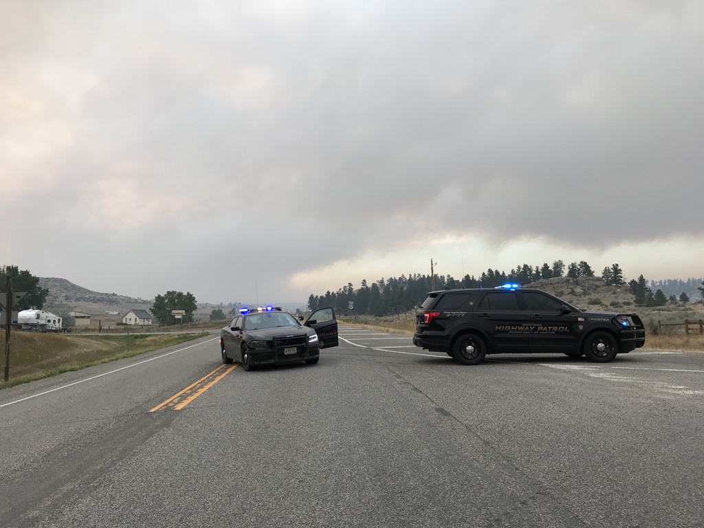 TRAFFIC ALERT - Highway 87 between Billings and Roundup is closed due to the fire in the area. Please find an alternate route.