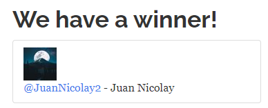 HowhitNET's tweet photo. El ganador del sorteo es: @JuanNicolay2 (Te enviamos un DM para que nos pases tu nick en el servidor)

Tenéis un nuevo sorteo en 5 minutos. 

NOTA: El primer ganador fue: @BotAim11 pero no cumplía todos los requisitos (No nos seguía) por lo que se ha buscado otro ganador. https://t.co/KAhiibmzog