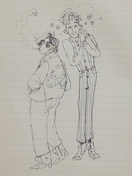 rewatching good omens so heres a doodle dump of my original book hcs!!!!! 