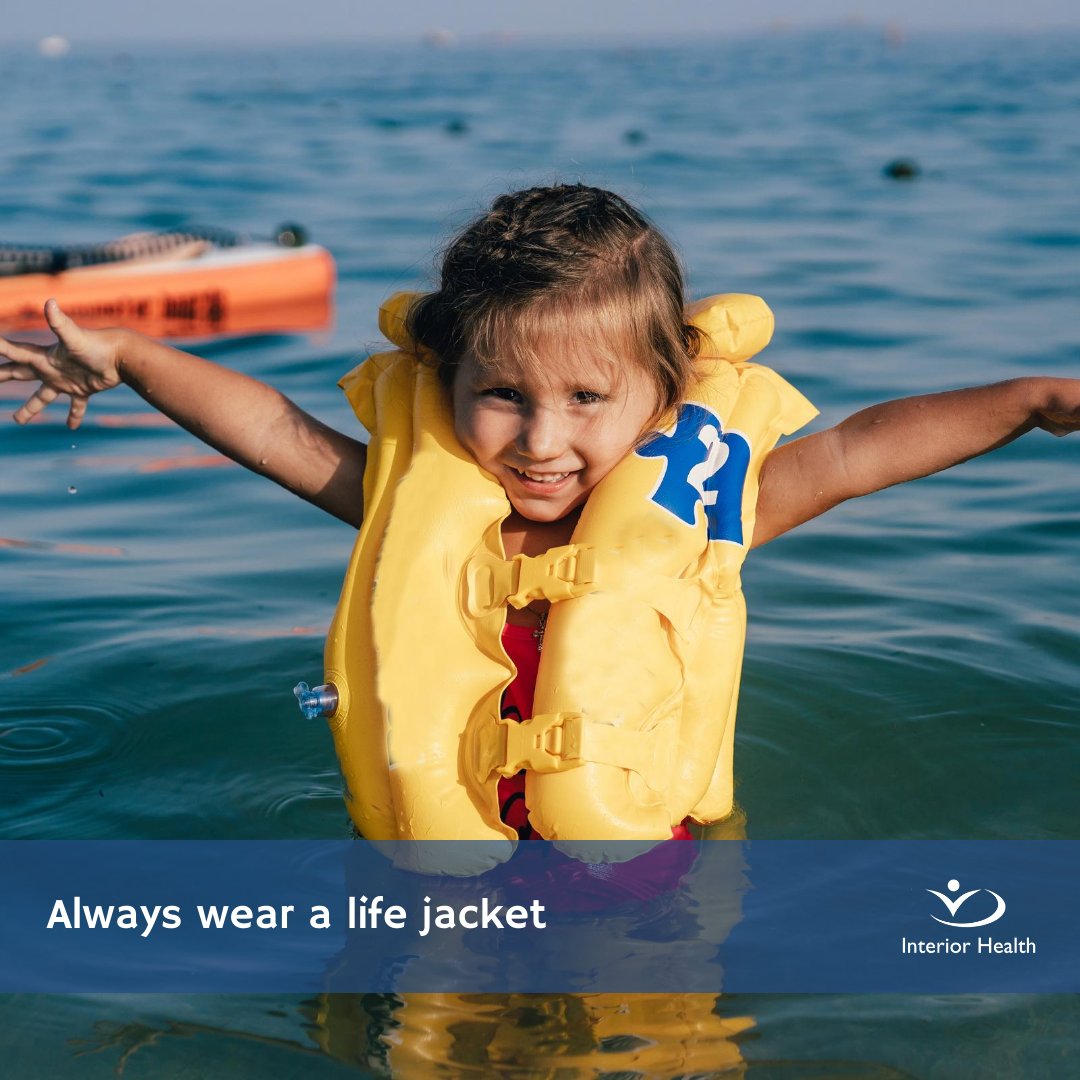 Interior_Health's tweet photo. Getting into the water is a great way to cool off this long weekend - stay safe: always boat sober, wear a life jacket, swim with a buddy, and keep kids close. Click the link for more tips: https://t.co/pQj2J76rZ7 #BritishColumbia #DiscoverBC #OkanaganLifestyle #BCLiving https://t.co/0mxjqYhHiR