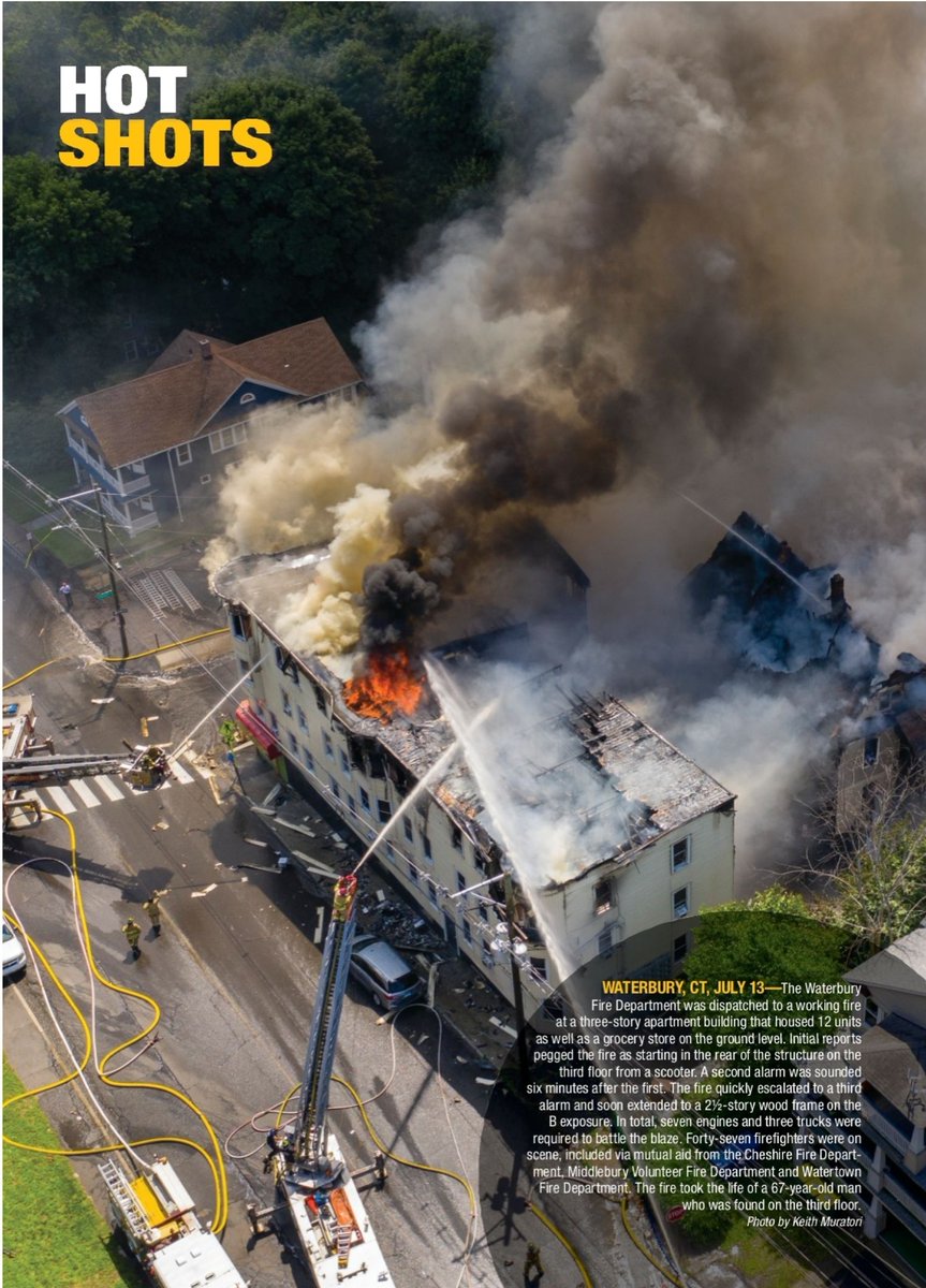 FIREGROUNDIMAGE's tweet photo. Thank you to FIREHOUSE MAGAZINE for publishing my #drone image in the Sept 2020 issue of the Colley St. 3rd Alarm in #WaterburyCT 7/13/20. For HD📽️and 📸, click:  https://t.co/d8Ipqa9xAx

#Mavic2pro #FAACertified @IAFFlocal1339 @DroneSAR_Pilot @FirehouseNews @romeoch https://t.co/TyMaCXjur2