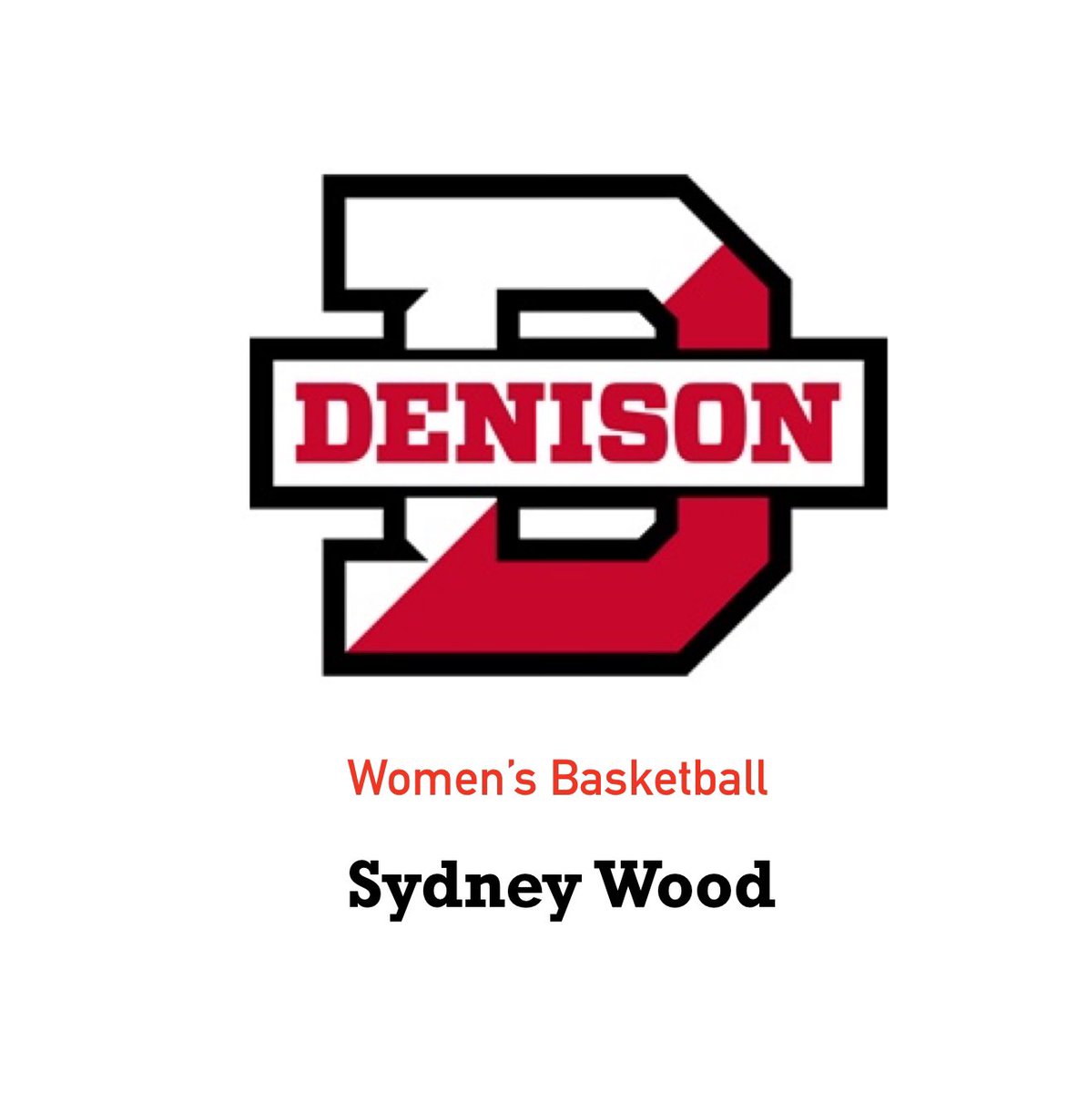 sydwood18's tweet photo. I am so pumped to announce my commitment to study and play basketball at Denison University! So grateful for all of the support I have received from family, friends, and coaches. I am looking forward to the next four years! Go Big Red!! 🔴⚫️⚪️ @DUWBB https://t.co/RsfIXIcUXM