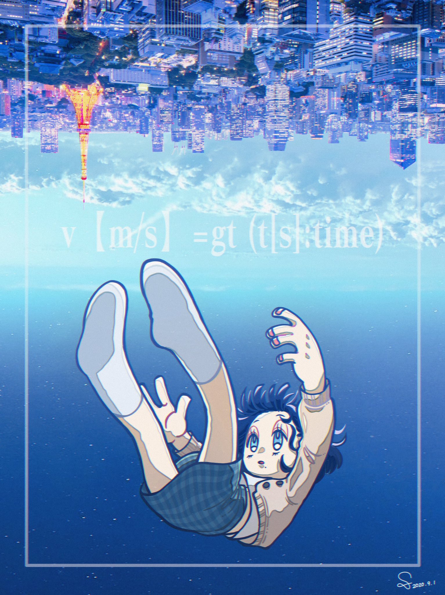 Sayo 自由落下 夏の創作クラスタフォロー祭り 絵描きさんと繫がりたい イラスト T Co 7waxcycbne Twitter