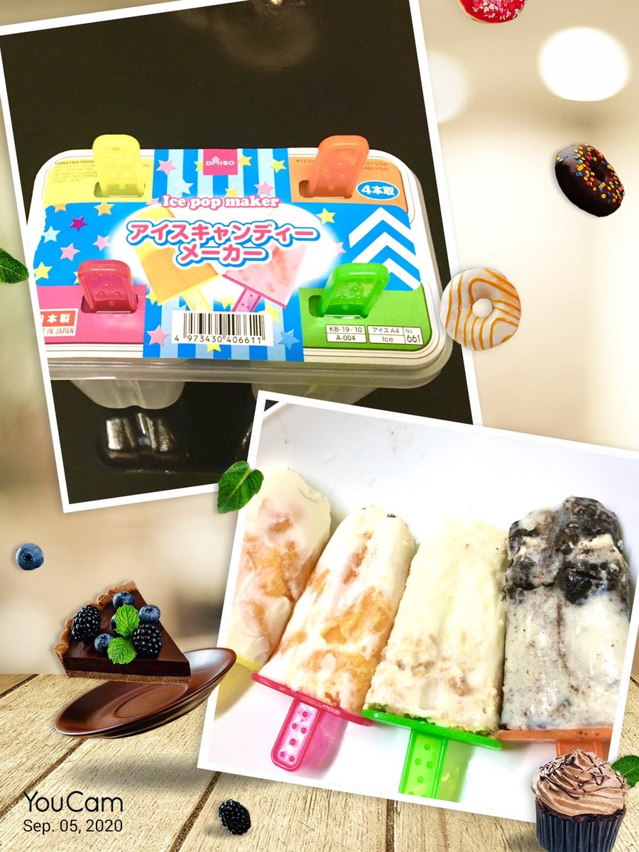 Channel_Moa's tweet photo. まだまだ暑い☀😵💦
【100均】DAISOのアイスキャンディーメーカーを使って、簡単アイス作り♪
https://t.co/Jvh92MuCQx

#DAISO #ダイソー  #かんたんクッキング  #かんたん投稿 https://t.co/G3Y5pClZFf