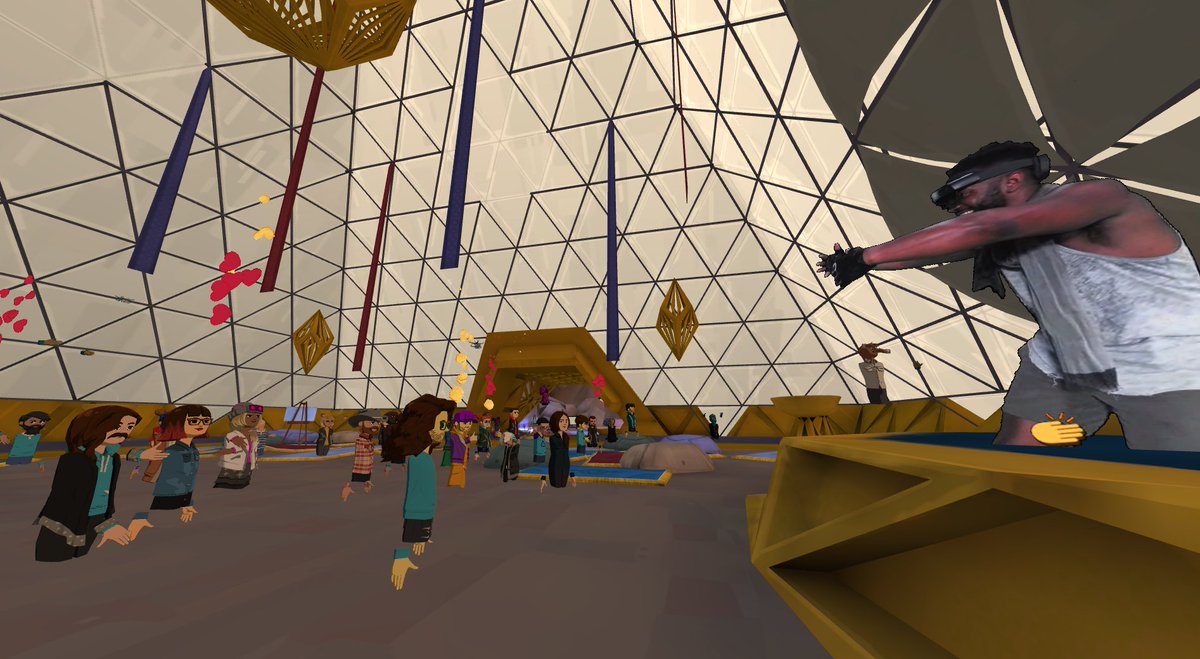 AltspaceVR's tweet photo. Big HUGS to @Baratunde for sharing such a great moment with us in #PlayAlchemist in @BrCvr.
#SocialVR #BurningmanMultiverse in #VirtualReality https://t.co/wQ0n01Od7b