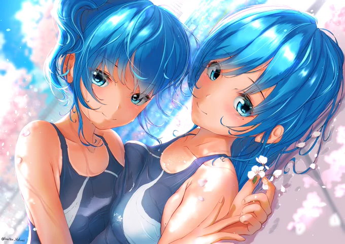 ?うちの青髪姉妹?
#これを見た人はベストツーショットを貼ろう 