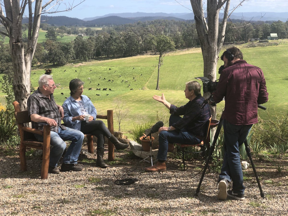 Discussing the critical importance of regional media with Peter Logue and Zena Armstrong in Cobargo. With Ray Martin and Robb Shaw-Velzen. Australia needs to drastically lift its game to ensure the survival of regional journalism and community discourse. Never more important.